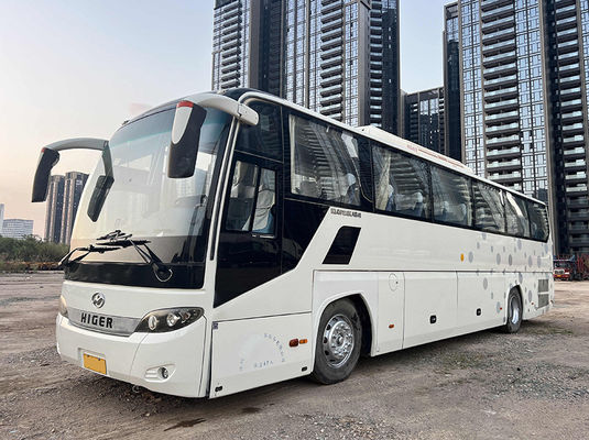 白い大型乗用バス 47席 手動トランスミッション型のプリオーナーのバス