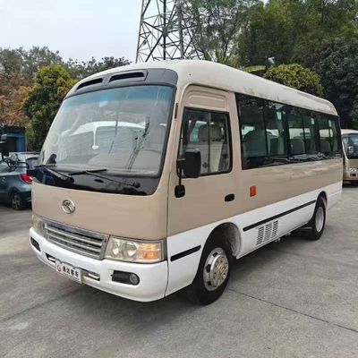 King Long Used Bus for LHD Steering Position 19 Seats Yuchai 115 Horsepower National IV
